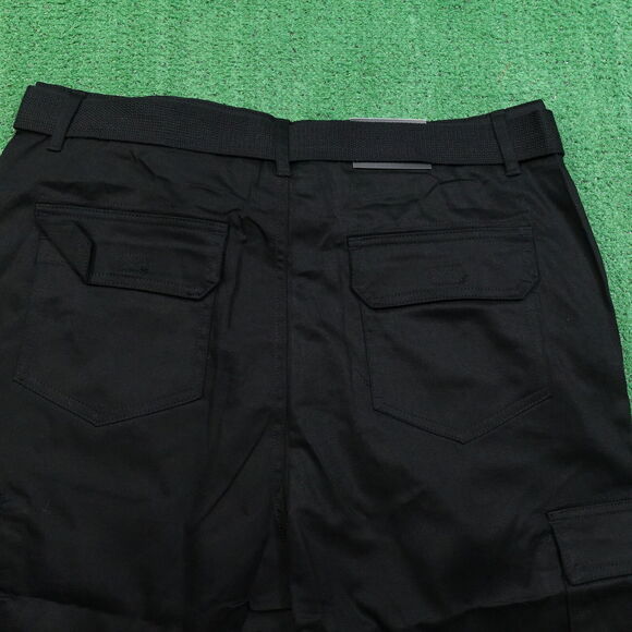 NWT BLU ROCK NEW YORK BLACK CARGO SHORTS W/ BELT MENS SIZE 38 NEW! - Picture 4 of 8